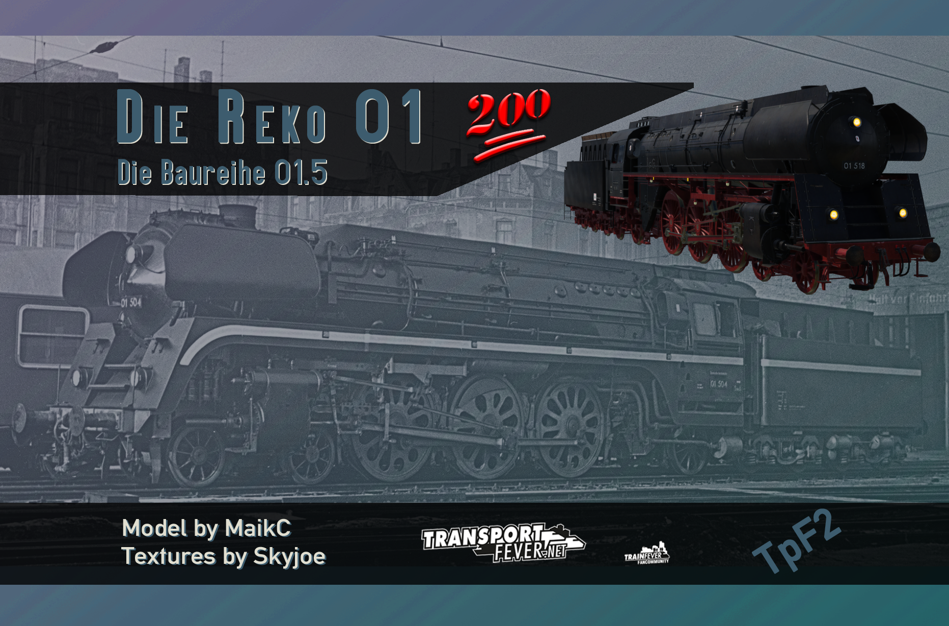 01 5 Rekolok der Deutschen Reichsbahn - Baureihe 01.5 - Transport Fever ...