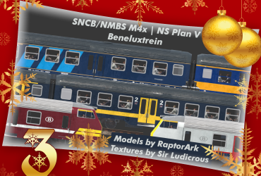 SNCB/NMBS M4x | NS Plan V | Beneluxtrein Repaintset