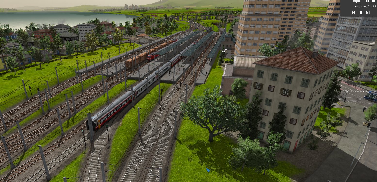 Bahnhof Fairford von Osten
