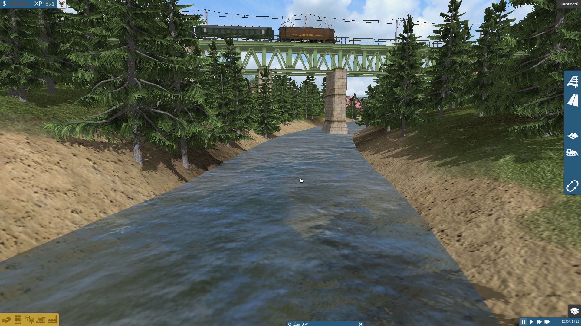 Be 5/7 nach Spiez auf dem "Kanderviadukt" von Süden