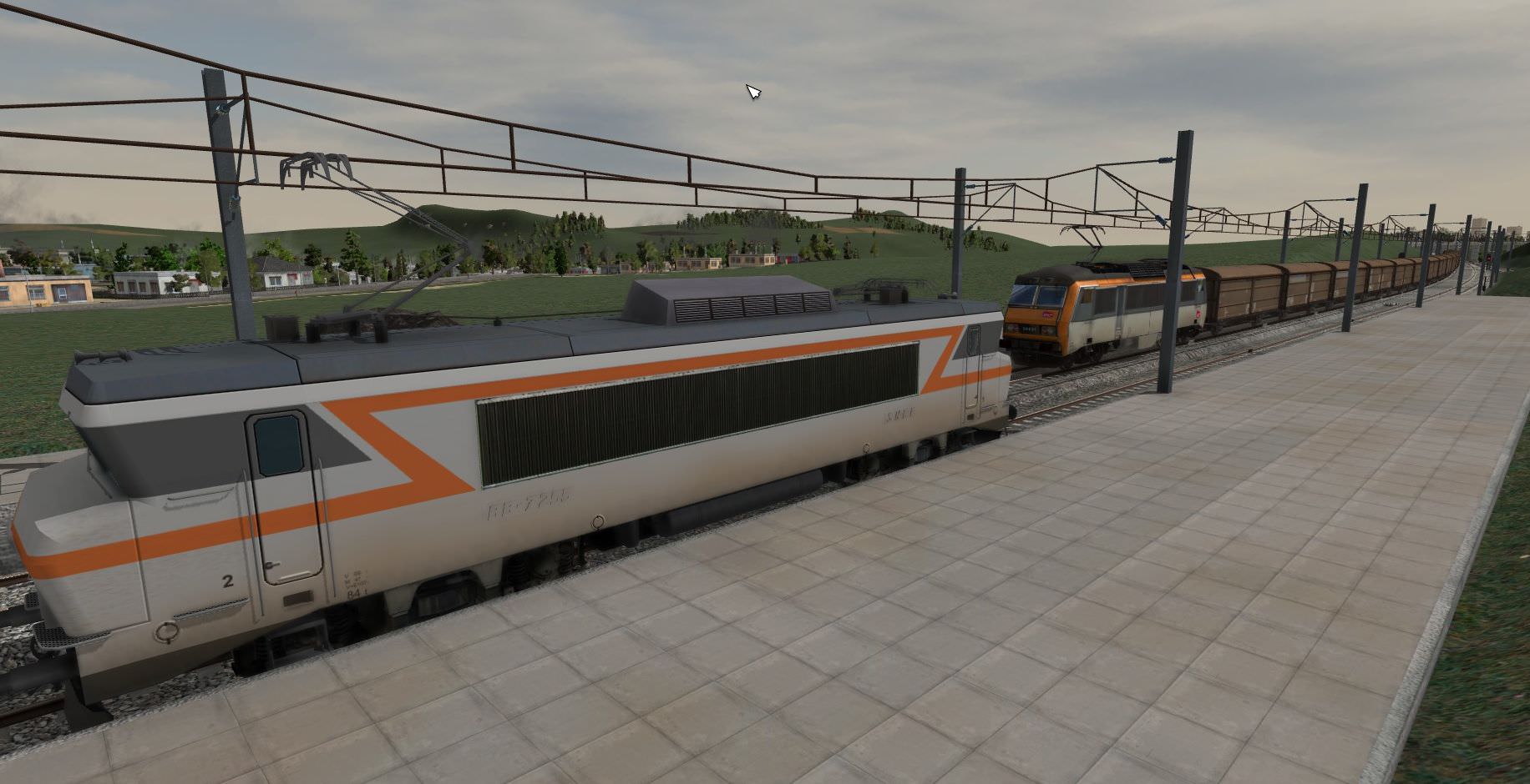BB7255 in "Béton" livery with original numbers plates