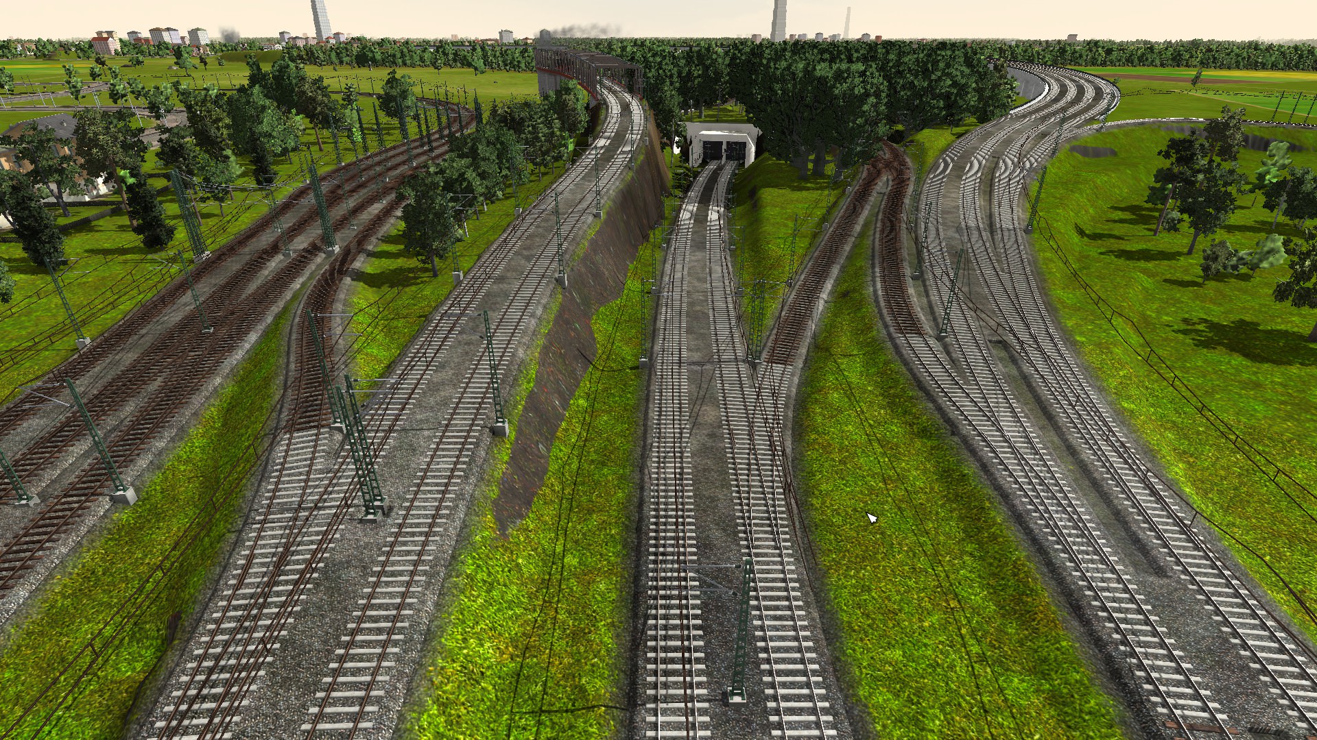 Hannover Süd ausfahrt, nach dem ersten Umbau für den Fernverkehr