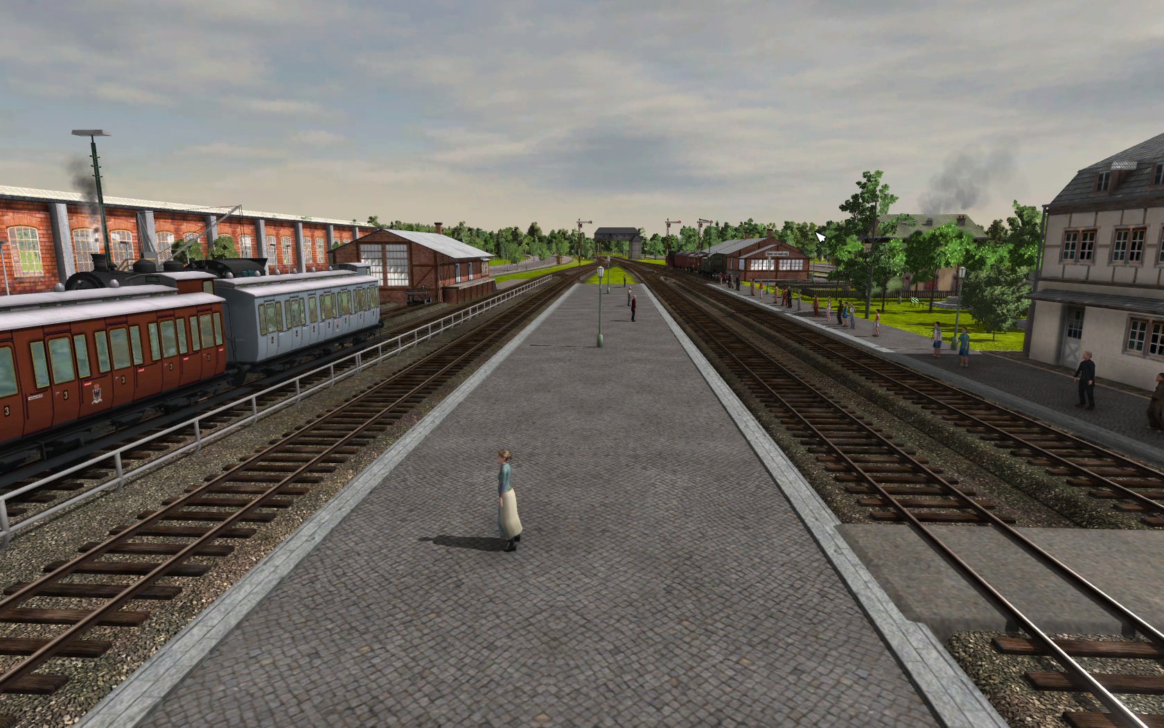 Bahnhof um 1920
