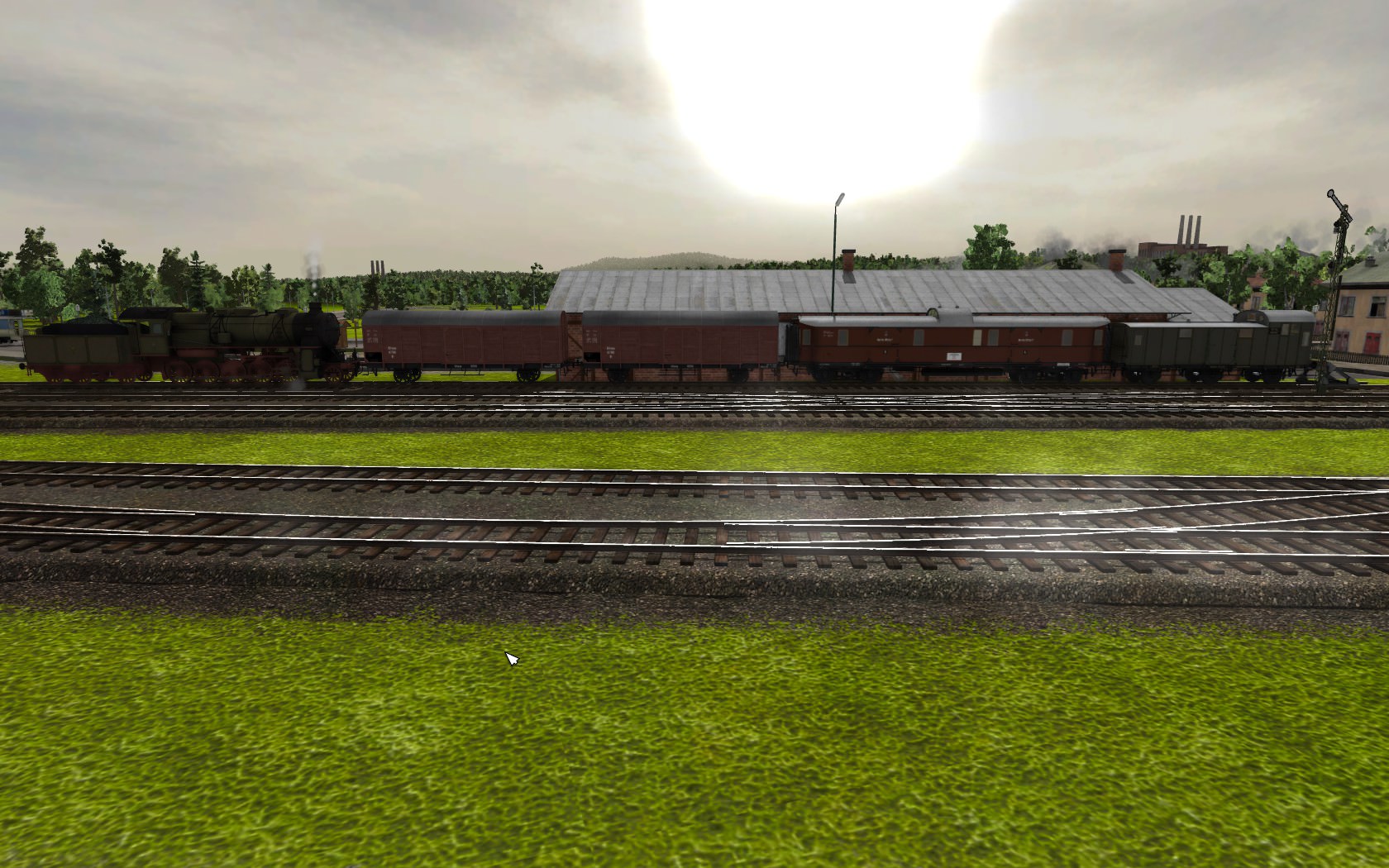 Bahnhof um 1920