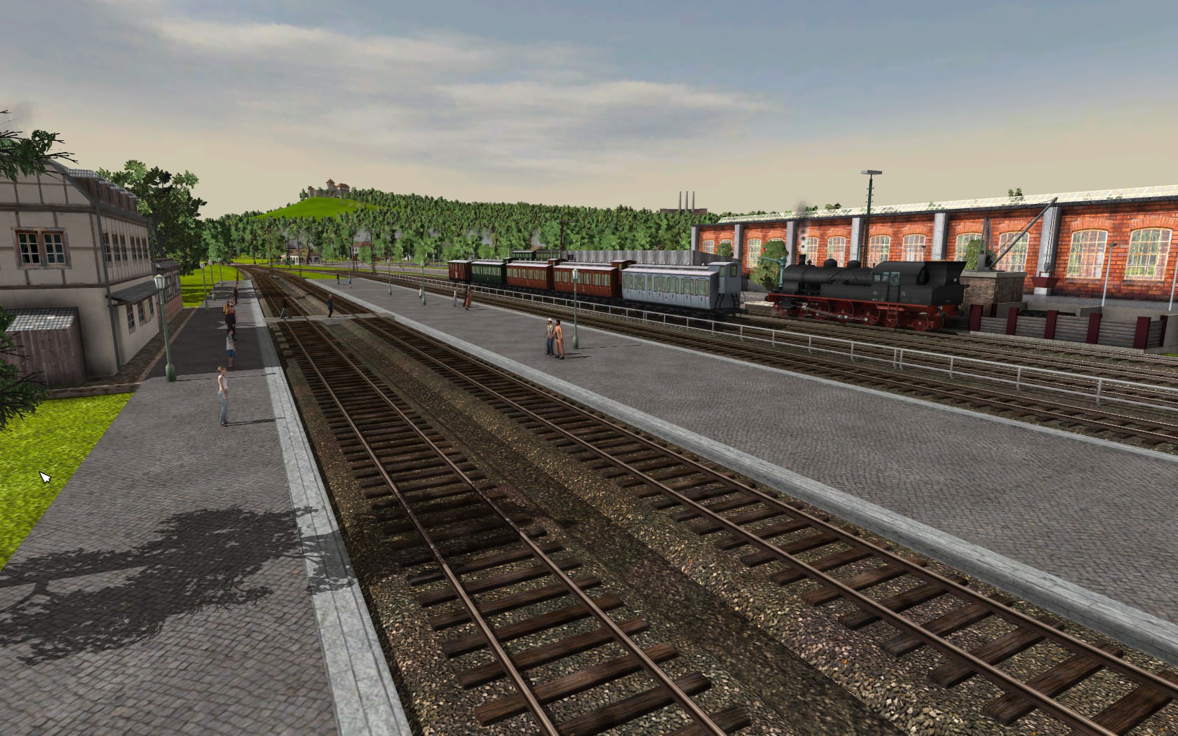 Bahnhof um 1920