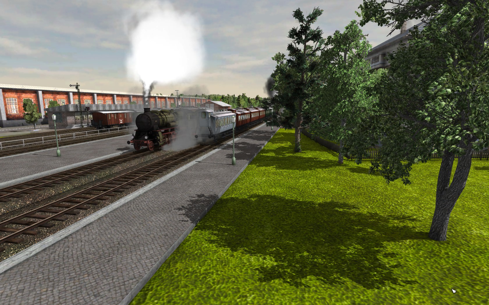 Bahnhof um 1920