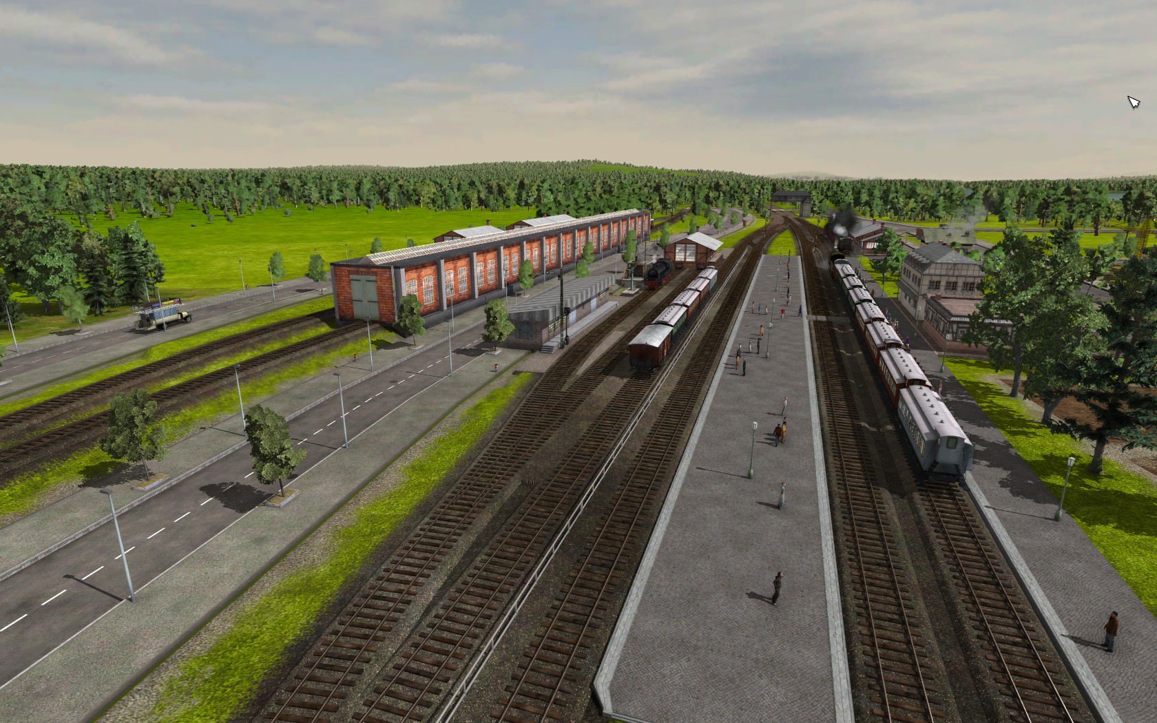 Bahnhof um 1920