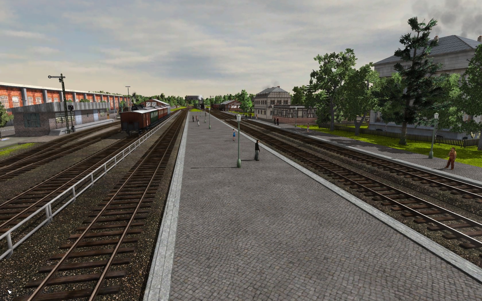 Bahnhof um 1920