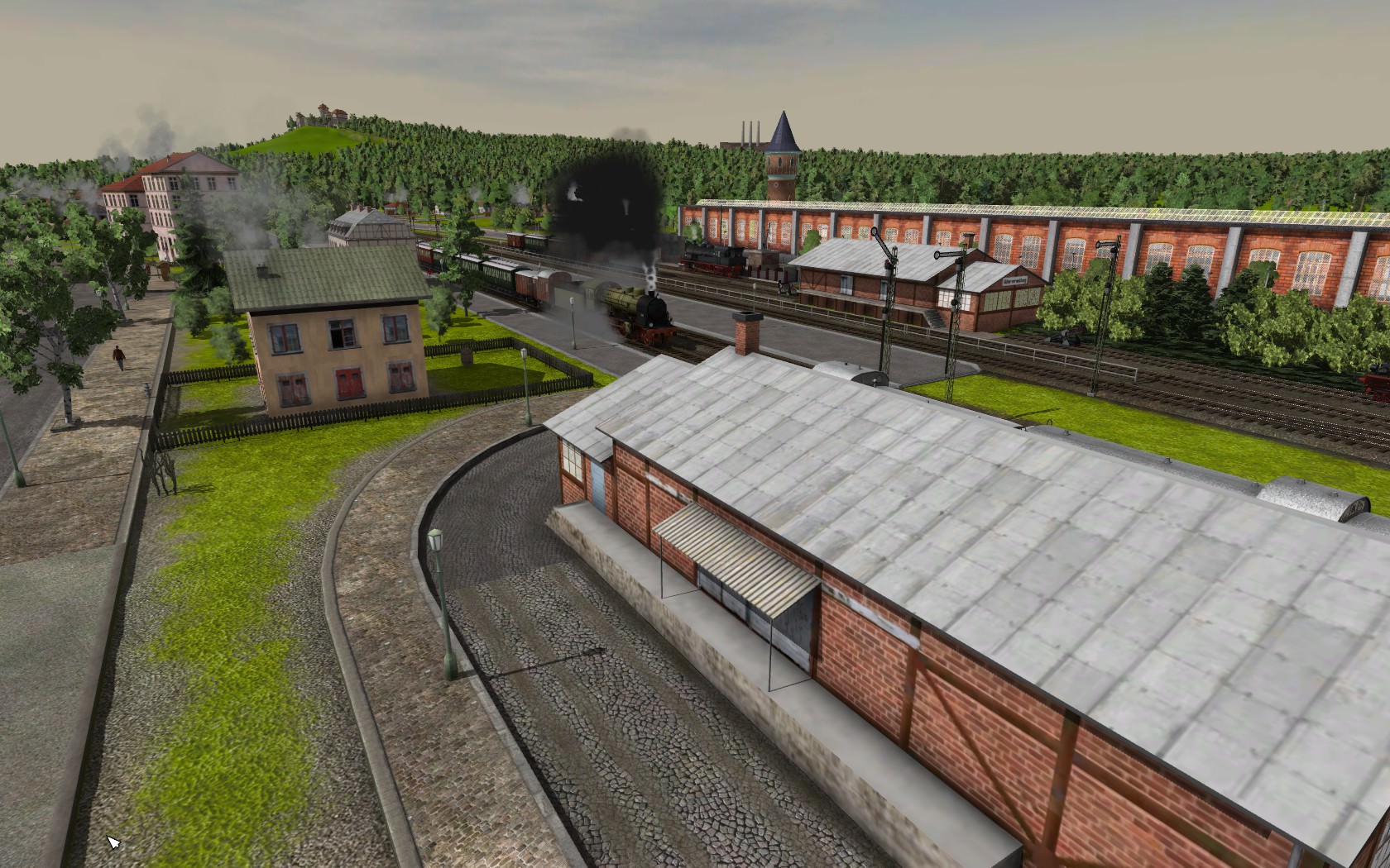 Bahnhof um 1920