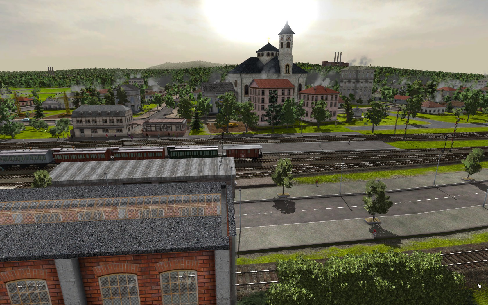 Bahnhof um 1920