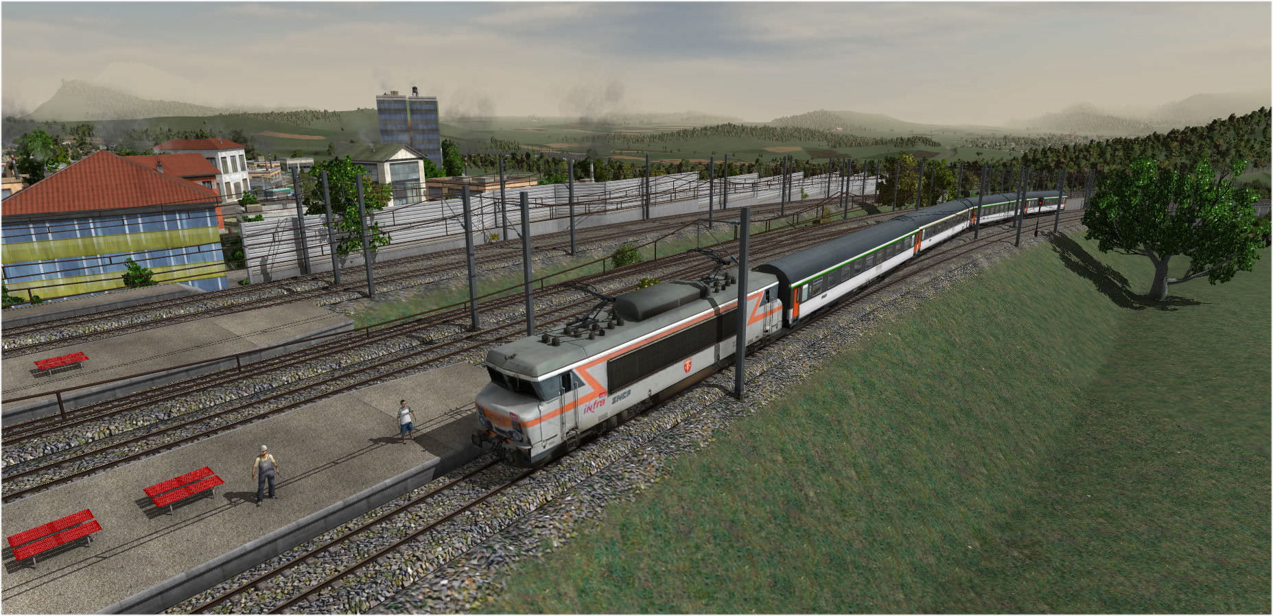 bb 22300 qui entre en gare