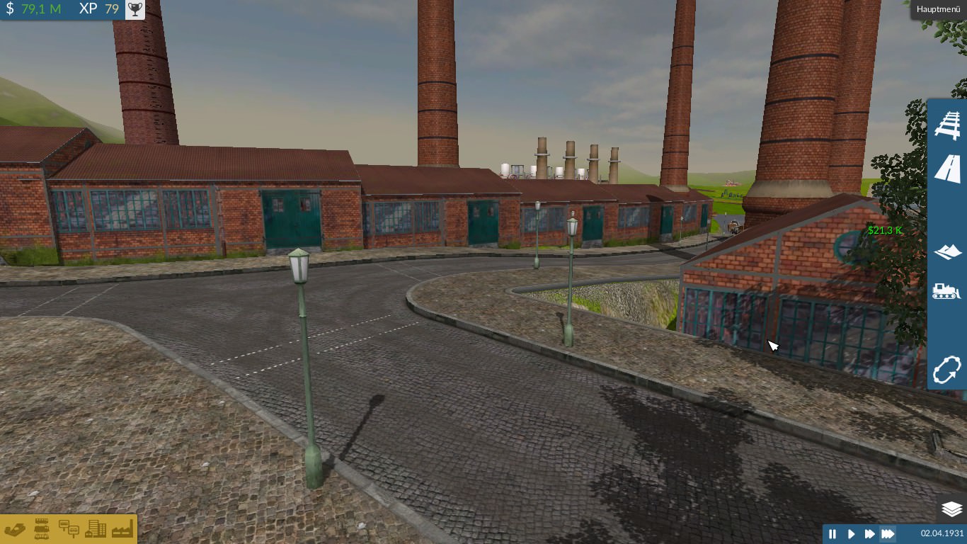 Industriestraße von einer anderen Seite.
