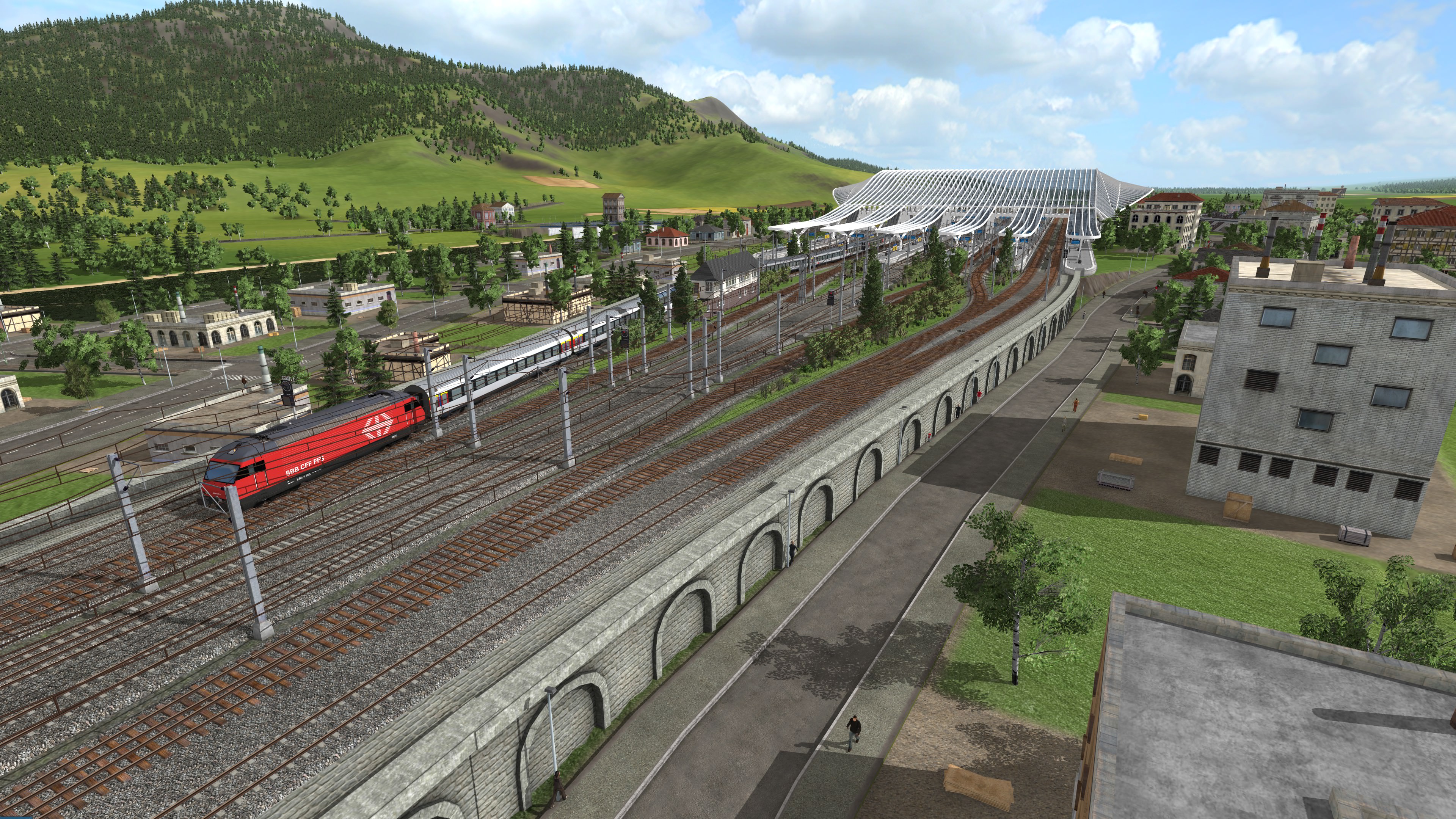 Westseite Hauptbahnhof Lauscha
