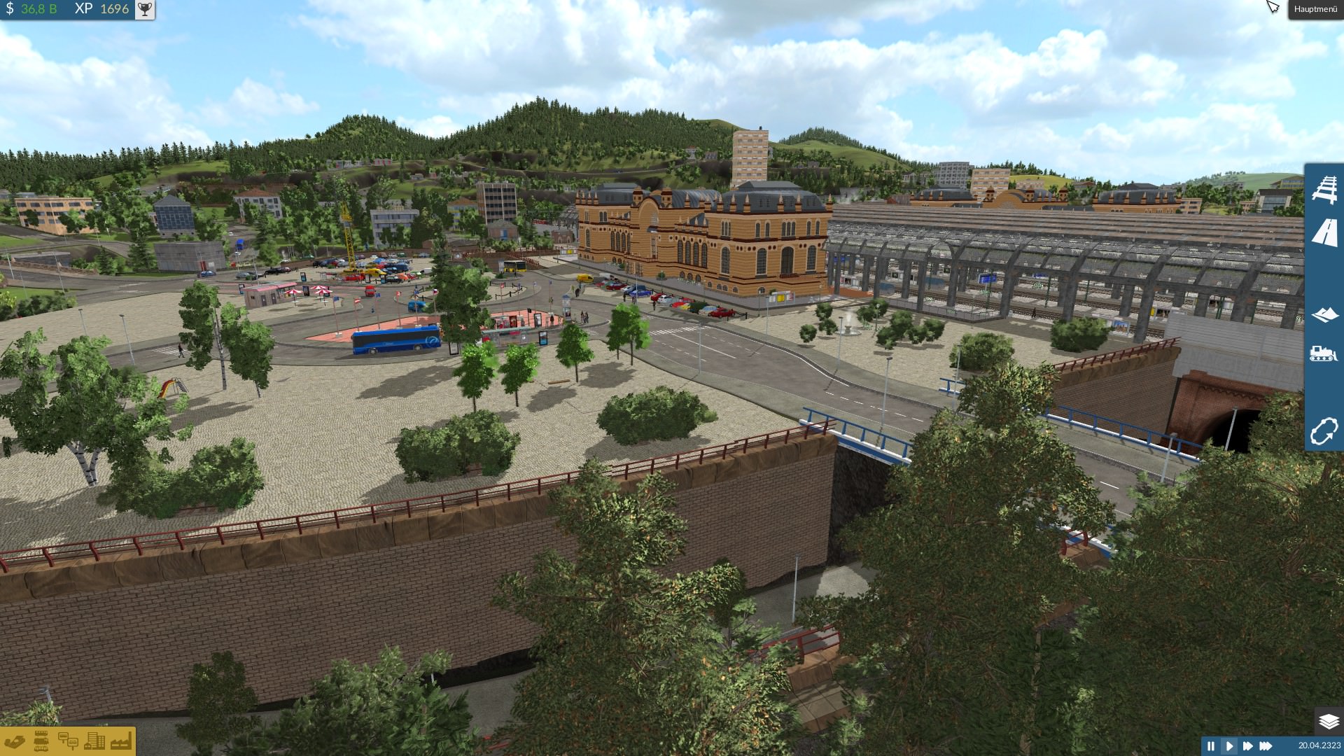Hauptstadt: Südeingang des Bahnhofs