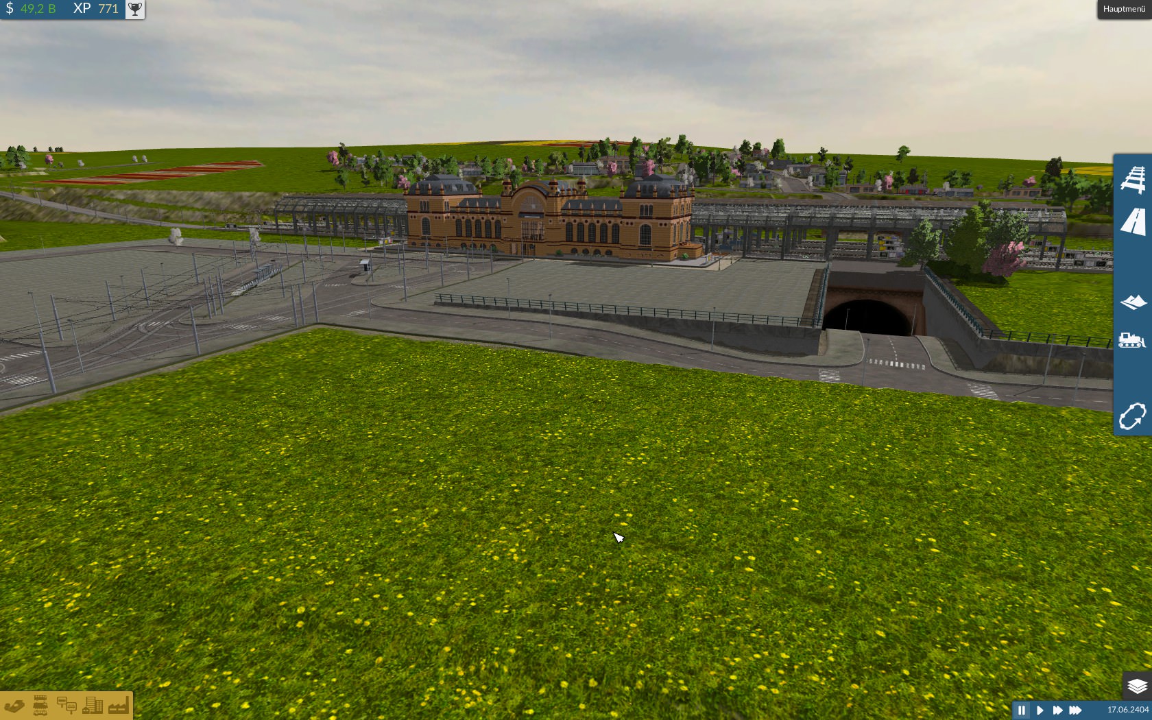 Hauptbahnhof der Bezirksregierungsstadt