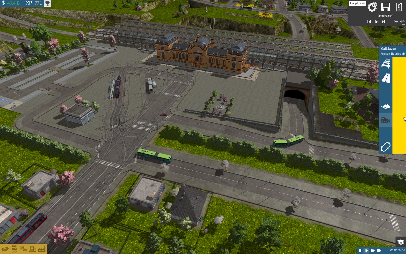 Hauptbahnhof der Bezirksregierungsstadt