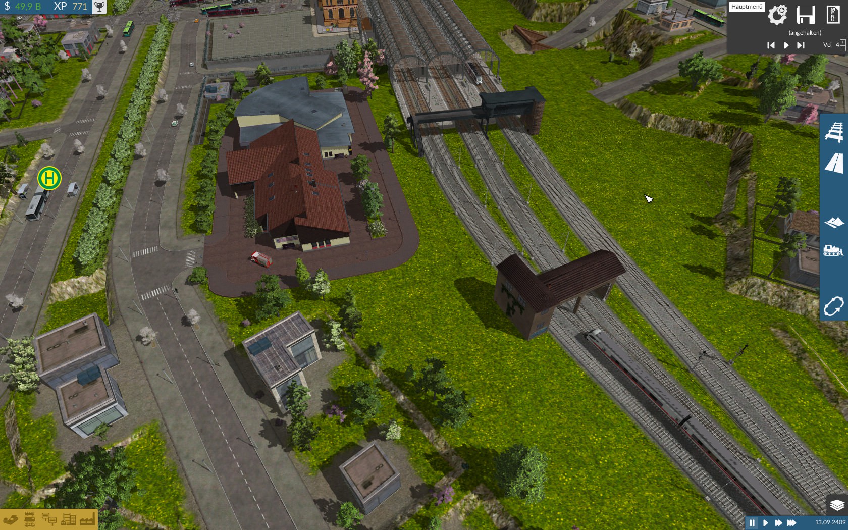 Hauptbahnhof der Bezirksregierungsstadt