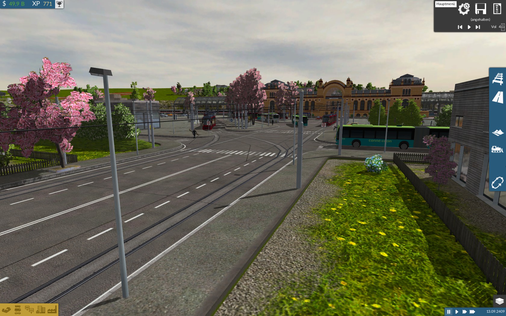 Hauptbahnhof der Bezirksregierungsstadt