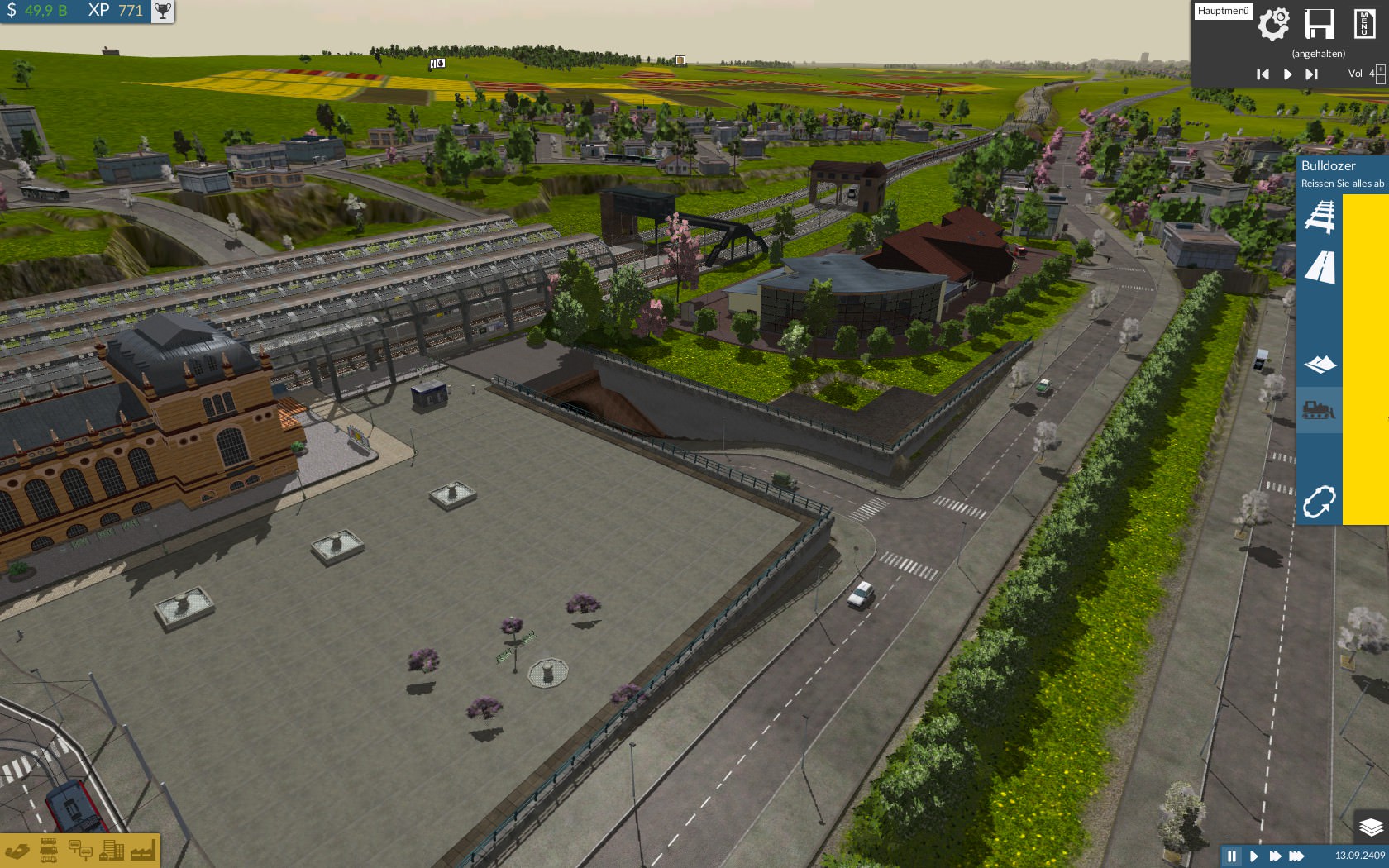 Hauptbahnhof der Bezirksregierungsstadt
