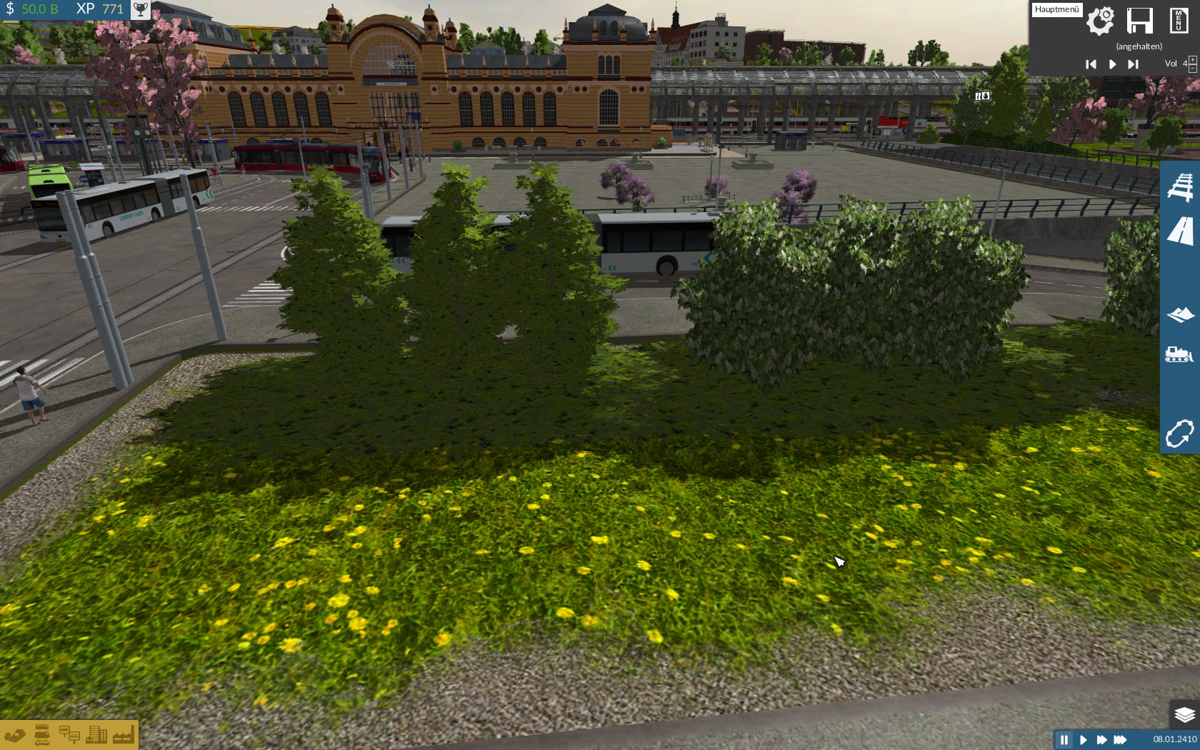 Hauptbahnhof der Bezirksregierungsstadt