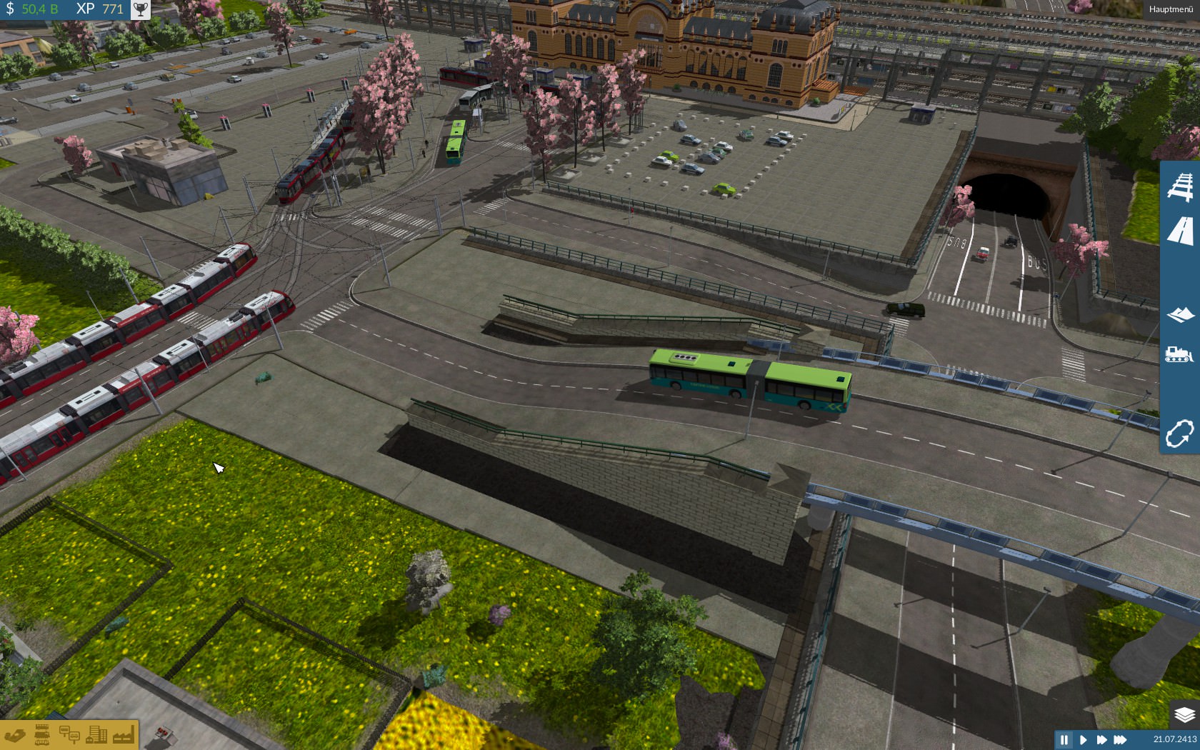 Hauptbahnhof der Bezirksregierungsstadt UPDATE