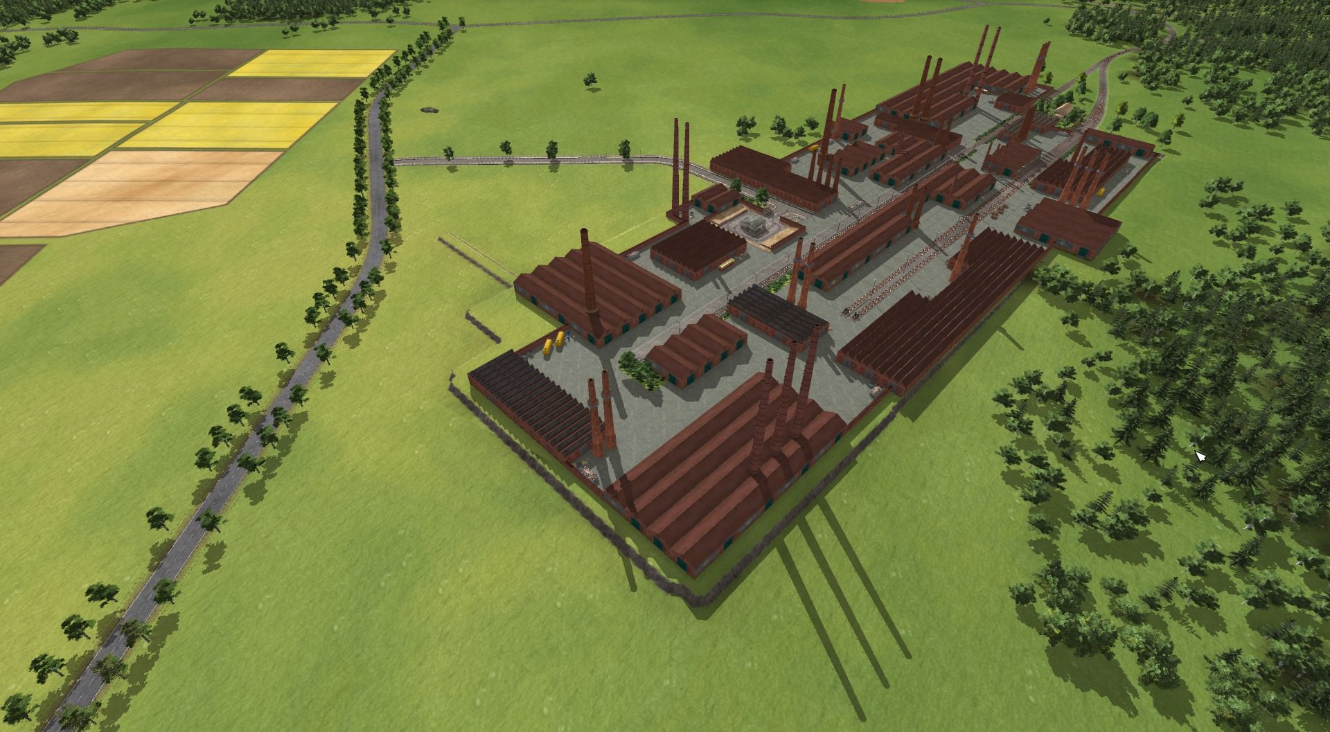 Industrie Gebiet von oben