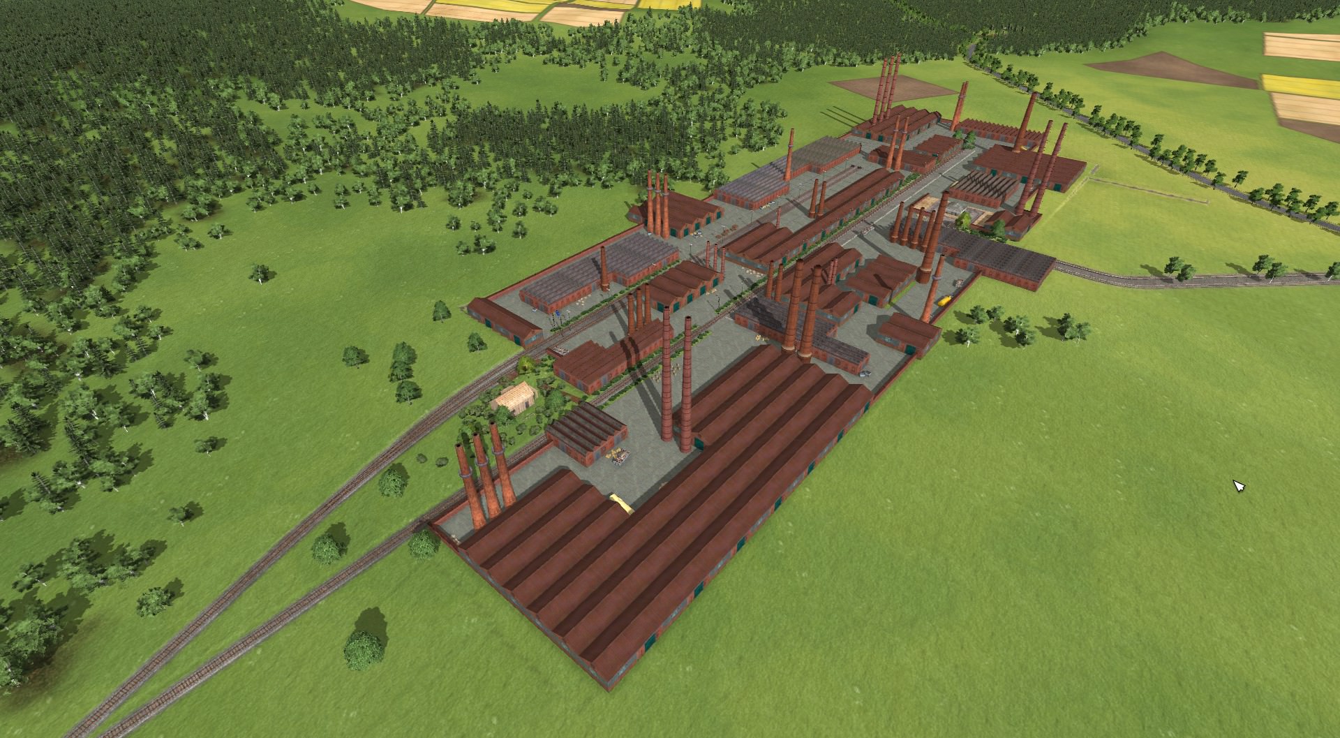 Industrie Gebiet von oben