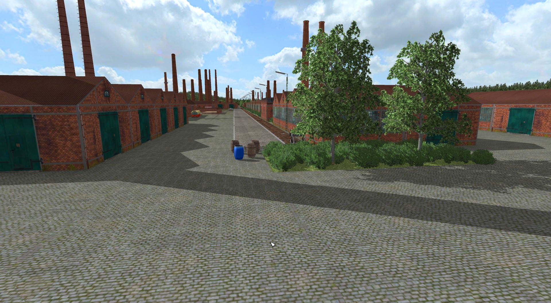 Industrie Gebiet von unten