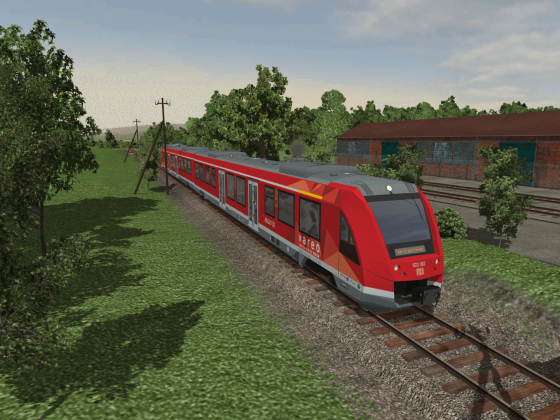 Der neue Zug auf der Nebenbahn