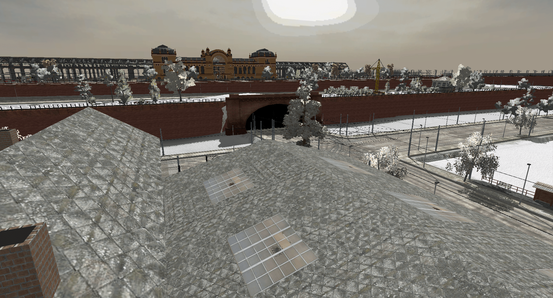 Der neue Bahnhof ist hier