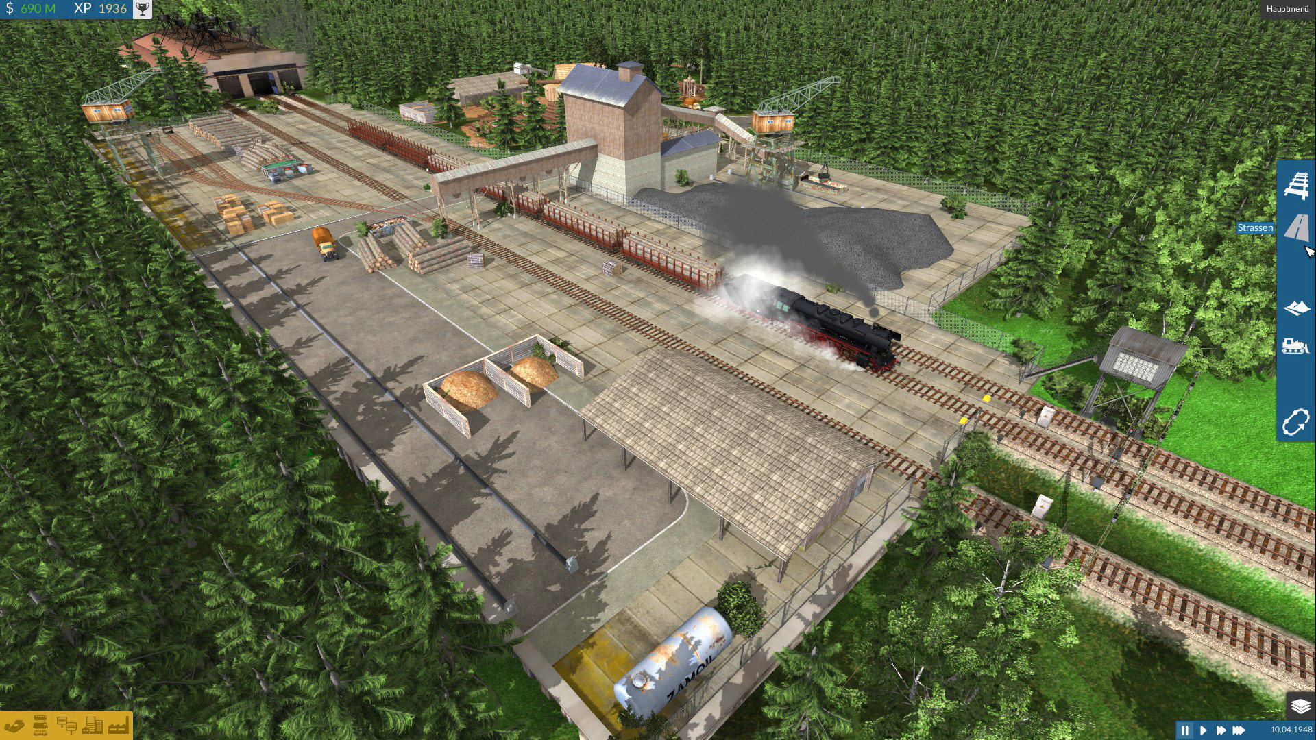 Verladebahnhof beim Holzfäller