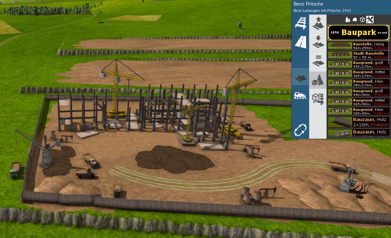 Baupark Baustelle als Asset