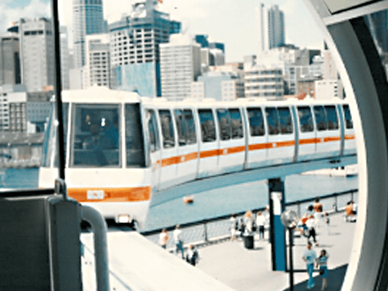 Monorail in Sydney (2013 aufgelassen und abgebrochen