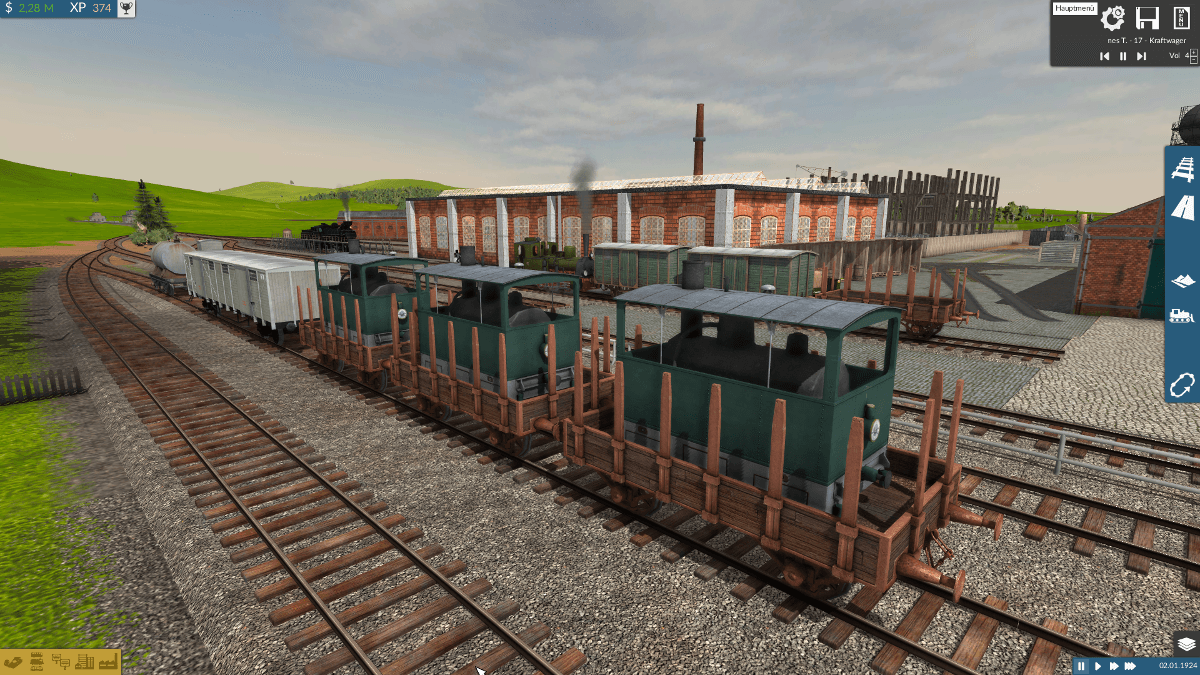 Lokmanufaktur 1910 -  Dampftrams versandbereit