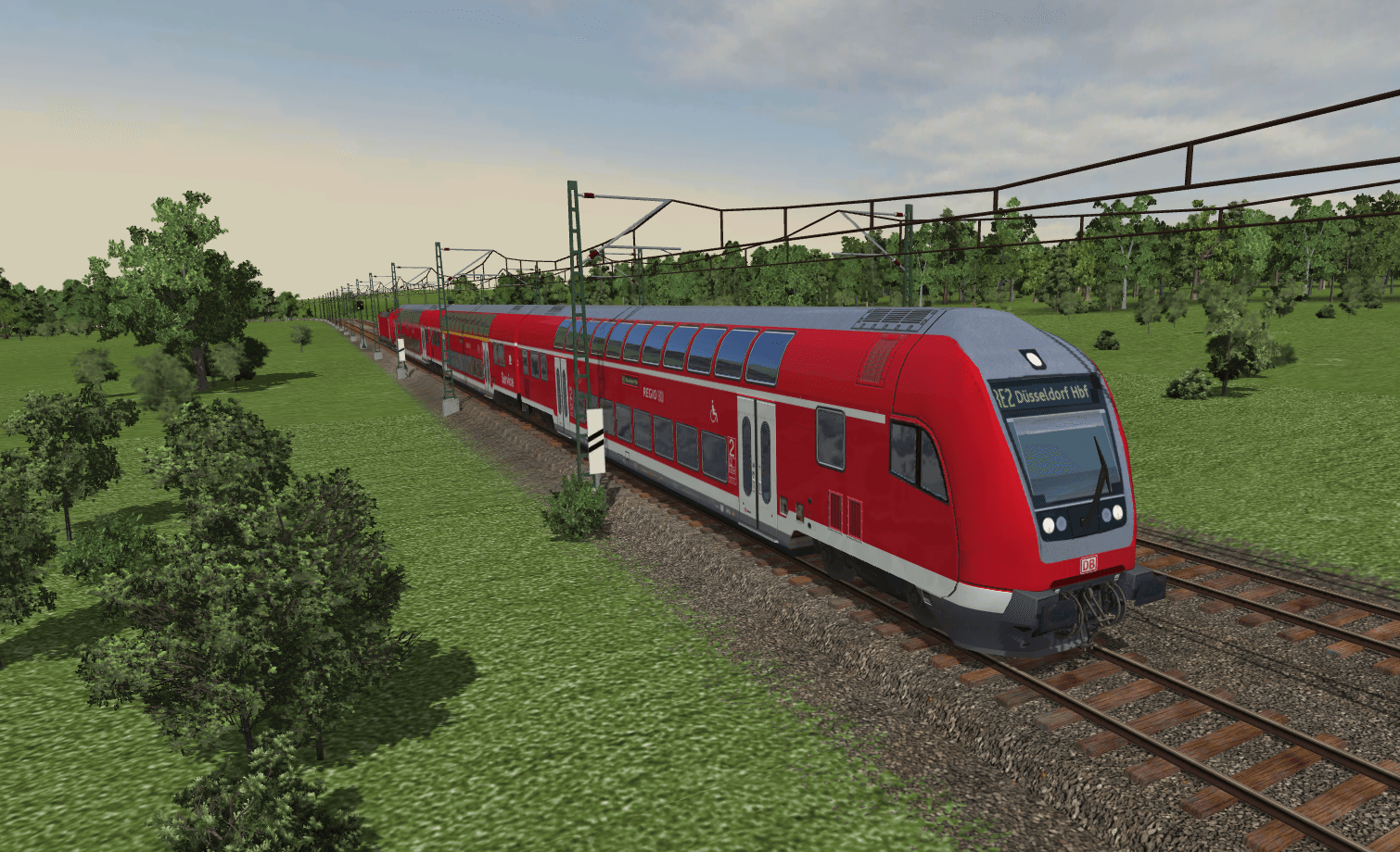 Ein RegionalExpress auf der Fahrt nach Murrhardt