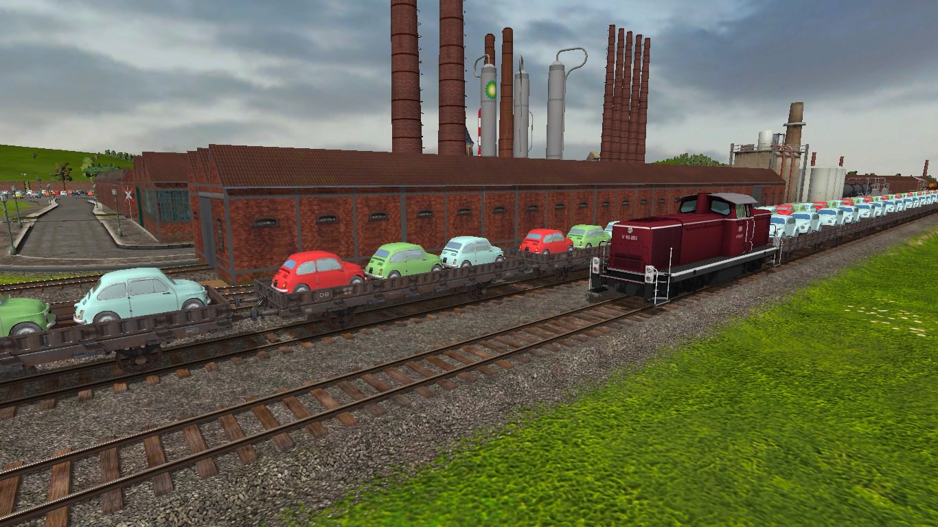 Rangierbahnhof des Automobilwerkes
