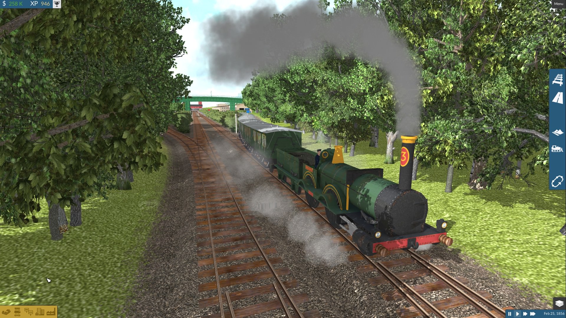 First train out from the depot