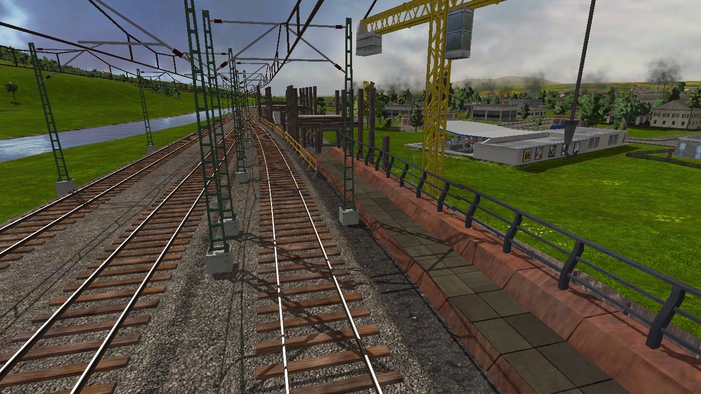 Ausbesserung des Bahndammes