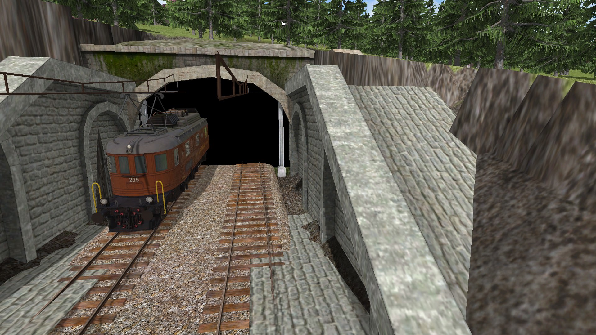 Ausfahrt aus dem Lötschbergtunnel