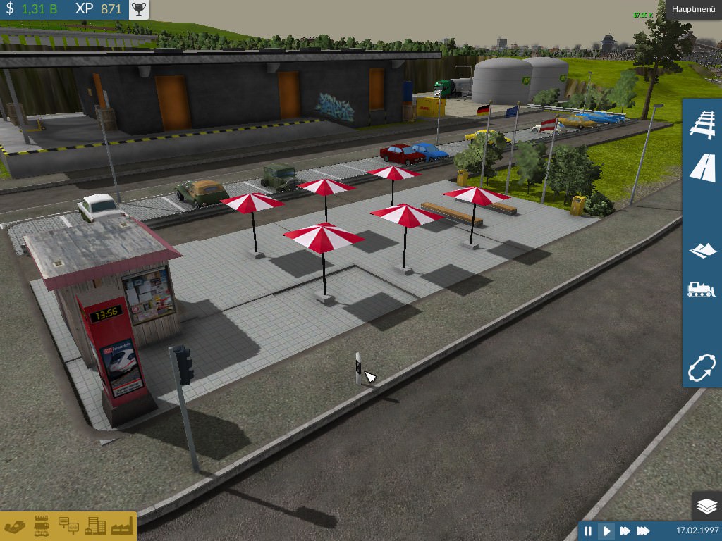 WIP Stahlwerk mit großem Rangierbahnhof