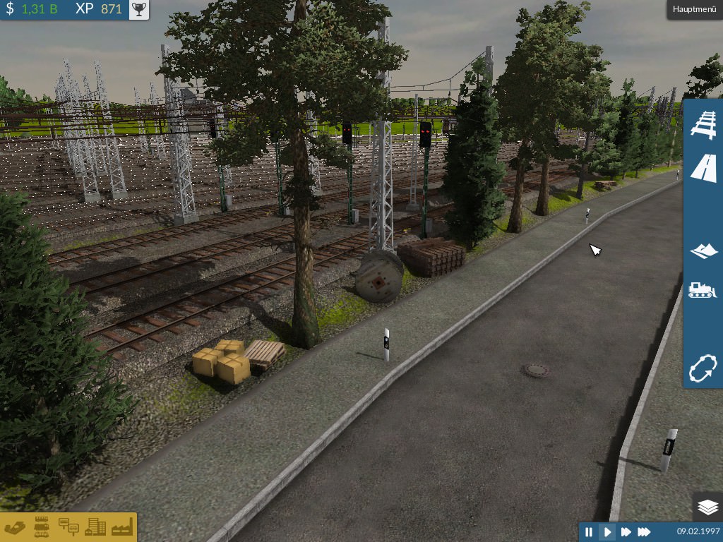 WIP Stahlwerk mit großem Rangierbahnhof