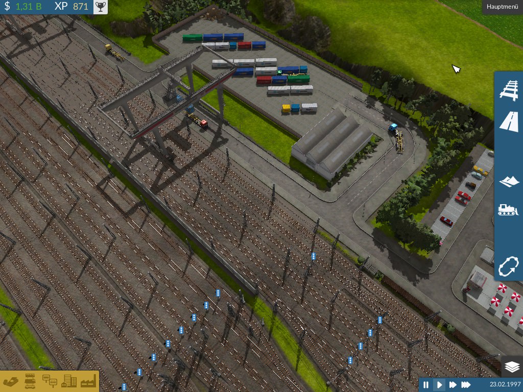 WIP Stahlwerk mit großem Rangierbahnhof
