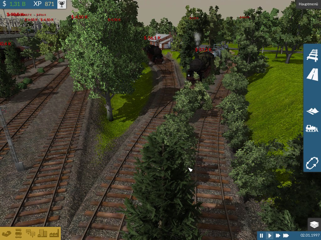 WIP Stahlwerk mit großem Rangierbahnhof