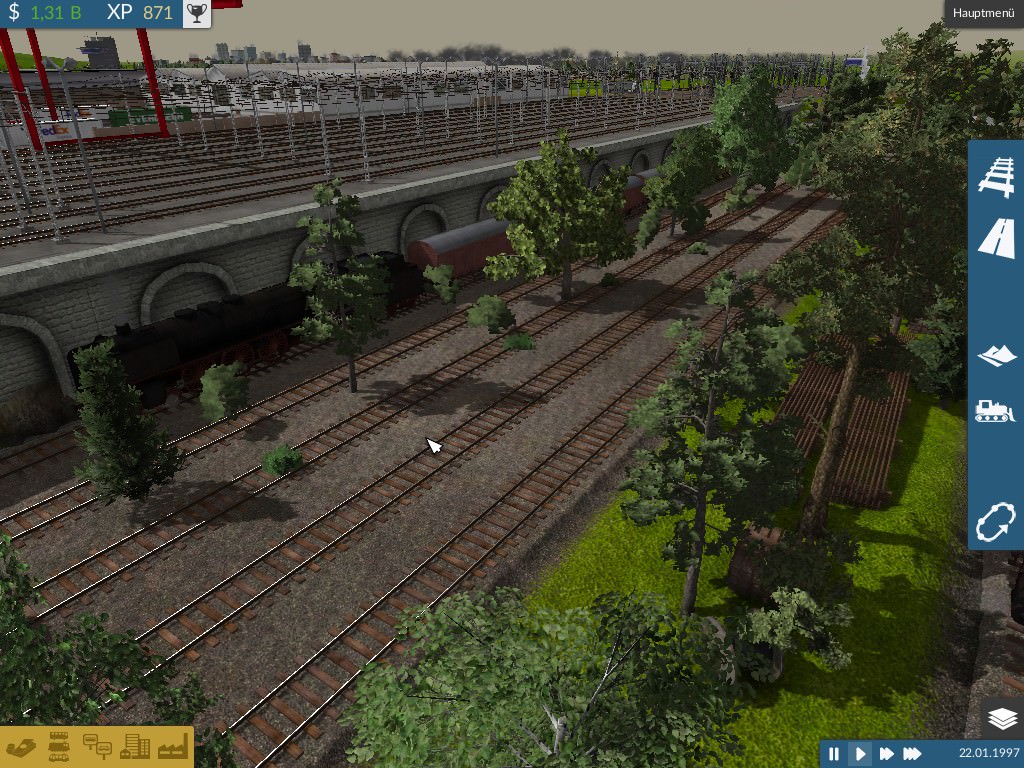 WIP Stahlwerk mit großem Rangierbahnhof
