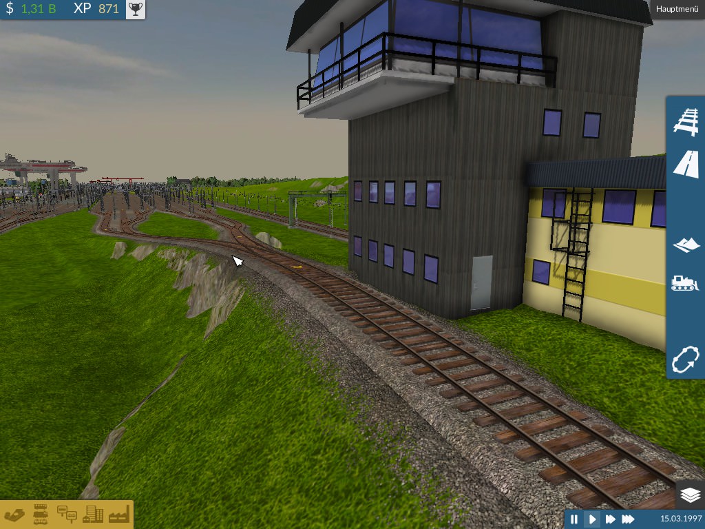 WIP Stahlwerk mit großem Rangierbahnhof