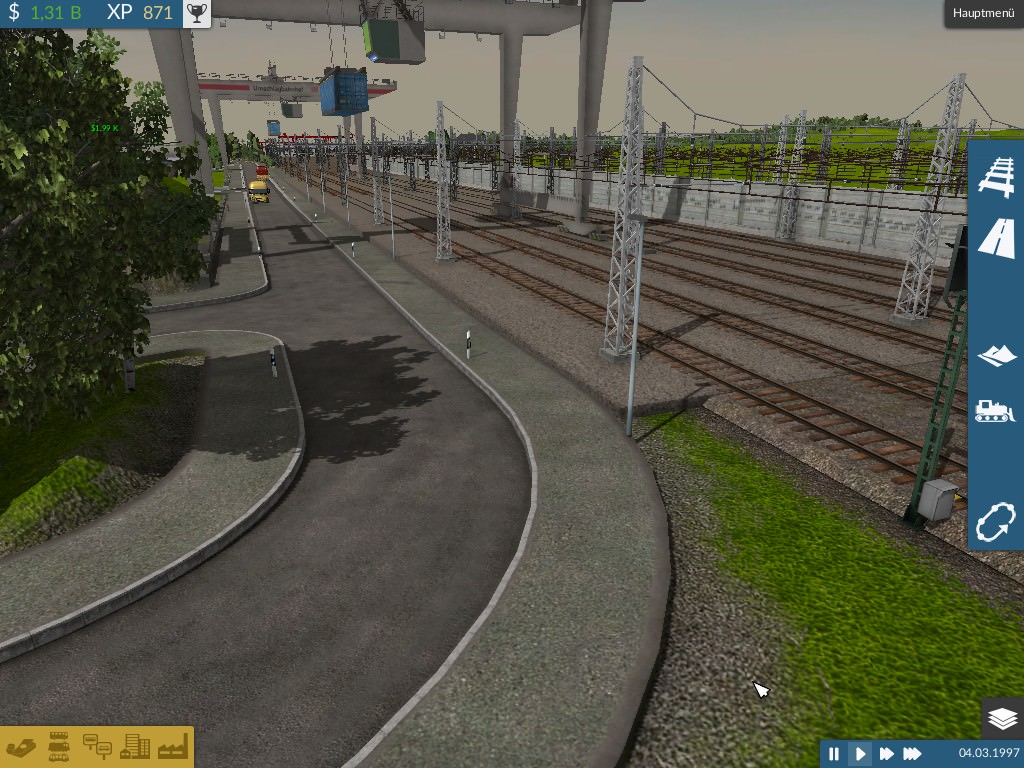 WIP Stahlwerk mit großem Rangierbahnhof