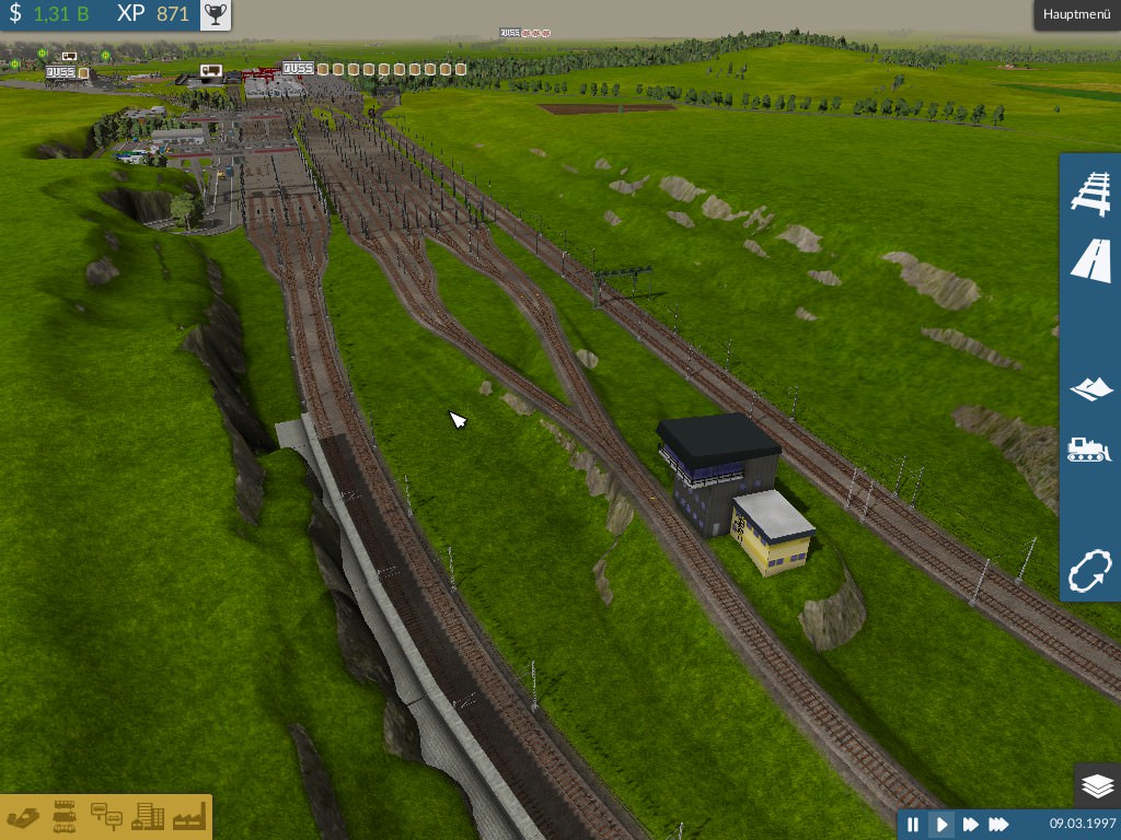 WIP Stahlwerk mit großem Rangierbahnhof