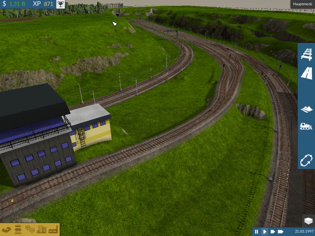 WIP Stahlwerk mit großem Rangierbahnhof