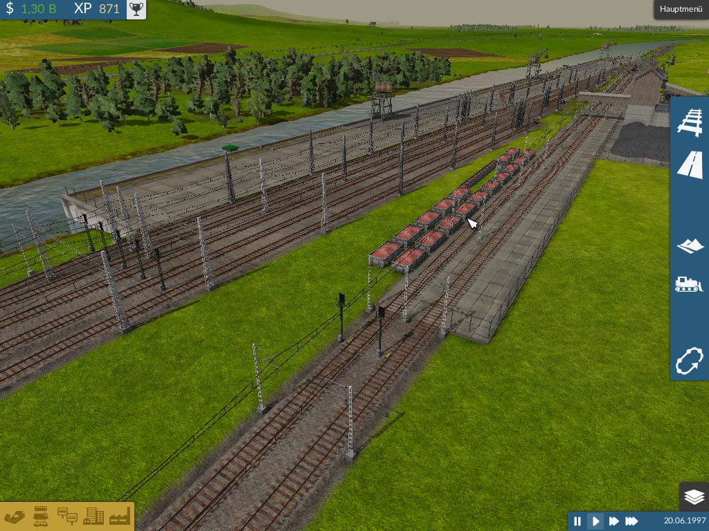 WIP Stahlwerk mit großem Rangierbahnhof