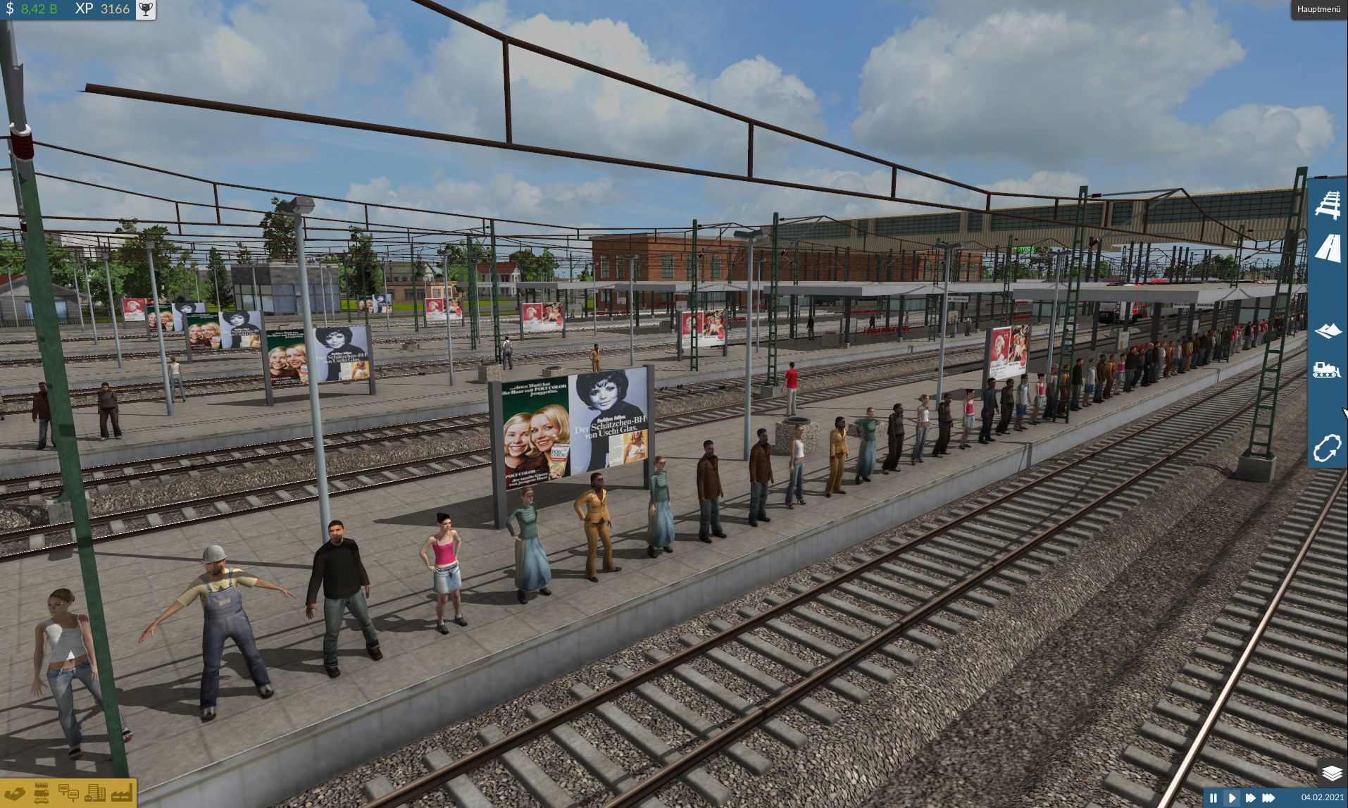 Menschenkette am Hauptbahnhof